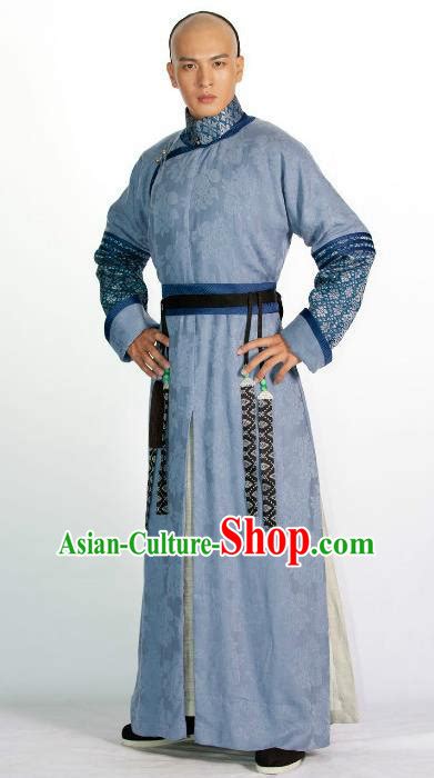 Traditional Chinese Ancient Qing Dynasty Manchu Prince Costume For Men