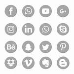 Icons Social Icon Gray Symbol Transparent Logos
