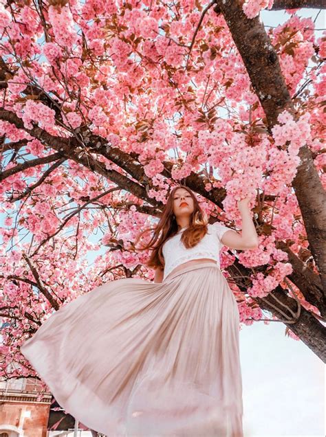 Cherry Blossom Photoshoot For Instagram