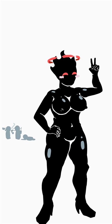 Rule 34 Blush Female Full Body G Dude Halo Madness Combat Nipples Peace Sign Red Eyes Rule 63