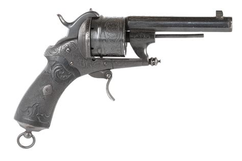 French 12mm Pinfire Revolver By Chamelot And Delvigne 12mm Pinfire Guns