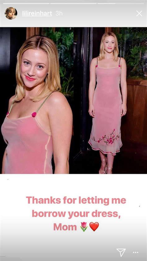 Lili Reinhart Wears Her Mother S Dress On Instagram Teen Vogue