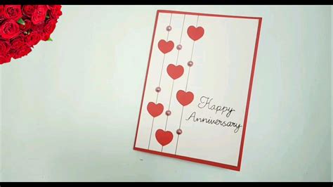 Easy Anniversary Greeting Card Hand Made Anniversary Greeting Card