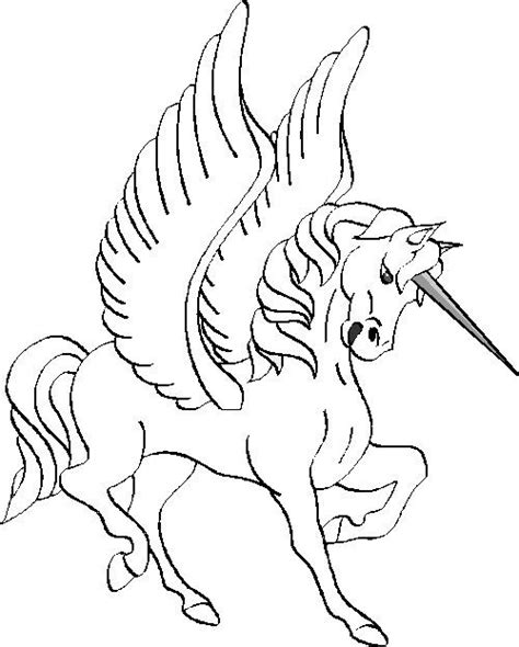 Coloriage licornes à imprimer sur hugolescargotcom. Coloriage Licorne avec des ailes dessin gratuit à imprimer