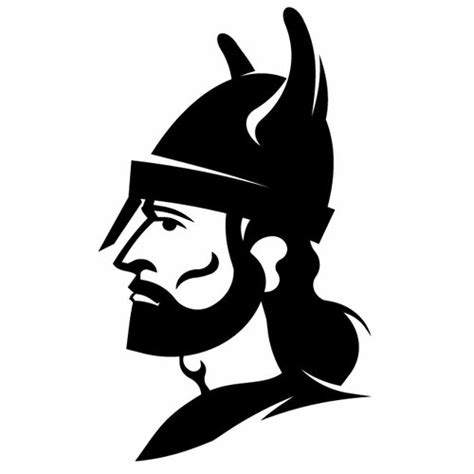Viking Warrior Silhouette Public Domain Vectors