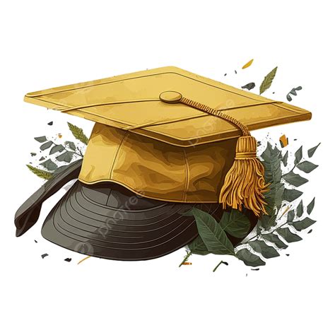 Golden Graduation Hat Png Vector Psd And Clipart With Transparent