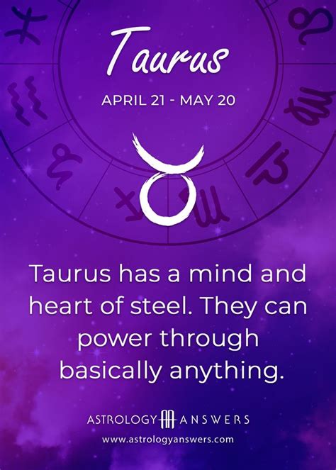 Taurus Daily Horoscope Astrology Answers Taurus Zodiac Facts
