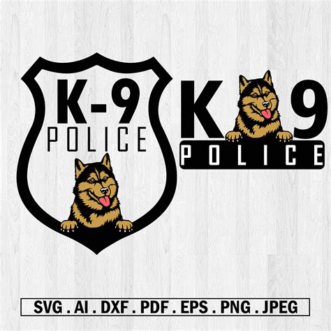 Police K 9 Unit Digital Svg Design Police K9 Unit Logo Etsy