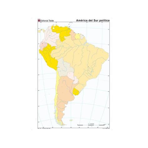 Mapa Mudo De America Del Sur Politico 24586 Materialescolares