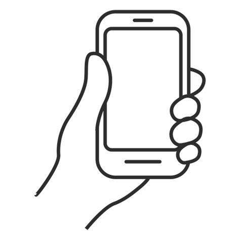 Handheld Cellphone Icon Transparent Png And Svg Vector File