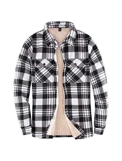 Buy Zenthace Womens Sherpa Lined Plaid Flannel Shirt Jacketbutton