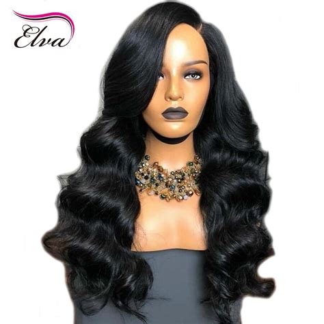 Elva Glueless 360 Lace Frontal Human Hair Wigs With Baby Hair 150 180