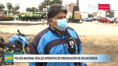Pnp Y Municipalidad Del Callao Realizan Operativo Contra Delincuencia