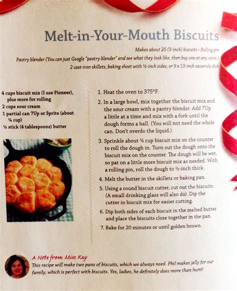 Miss Kay Robertsons Melt In Your Mouth Biscuits Find More Recipes In The Duck Commander