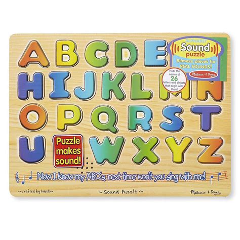 Alphabet Sound Puzzle Wooden Puzzles Letters Kids Puzzles Radar Toys