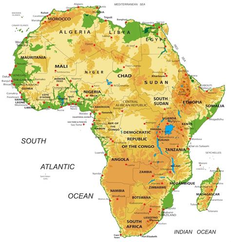 Map Of Africa Africa Tourist Map Images And Photos Finder