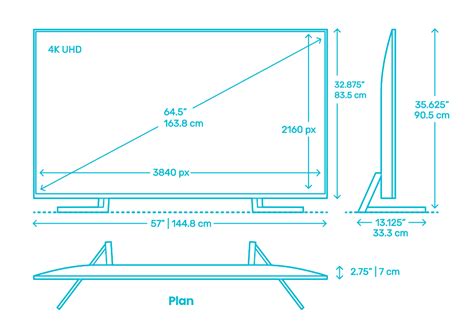 Sony X950g Smart Tv 65” Dimensions And Drawings Dimensionsguide
