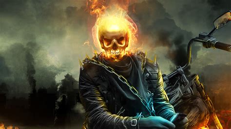 Download Skull Comic Ghost Rider 4k Ultra Hd Wallpaper By Bosslogic