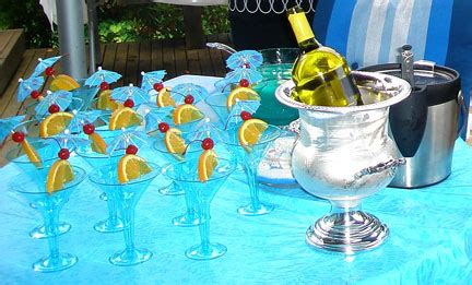 Diaper baby cocktail and mocktail. Say Aloha to Blue Hawaiian Baby Shower Drinks ...