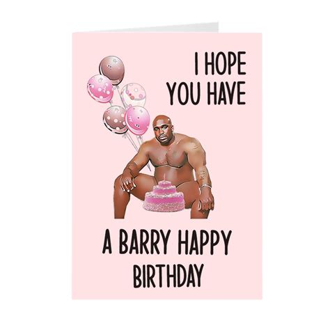 Barry Woods Meme Birthday Card Wood Sitting On A Bed Naked Etsy