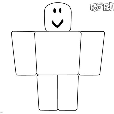 Roblox Noob Coloring Pages Simple Noob Picture Free Coloriage Roblox