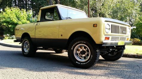 International Harvester Scout Standard Cab Pickup 1973 Yellow For Sale ...