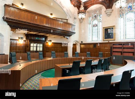 Courtroom 1 Of The Supreme Court Of The United Kingdom London Uk