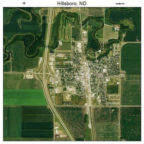 Aerial Photography Map Of Hillsboro Nd North Dakota