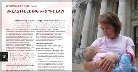 Breastfeeding In Public Breastfeeding And The Law