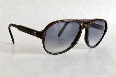 Maxim S De Paris 6475 Genuine Lizard Vintage Sunglasses Hand Made In France