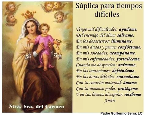 21 día internacional de la paz. Virgen del Carmen | Oraciones religiosas, Libro de ...