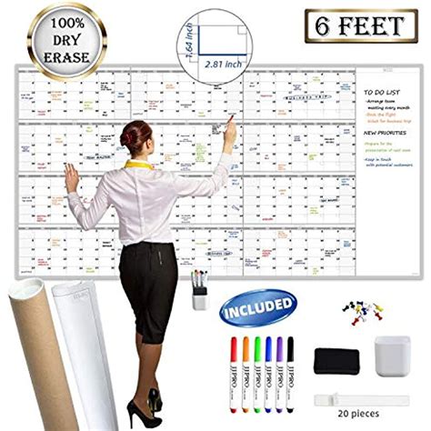 Large Dry Erase Wall Calendar Customize And Print