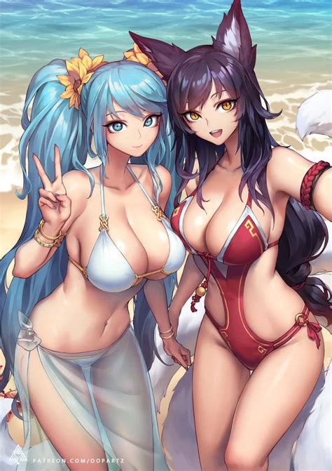 Ahri X Sona By Grooooovy On Deviantart