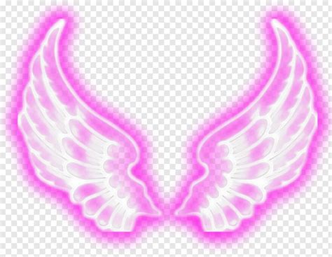 Angel Wings Png Purple Angel Wing Neon Png Download 773x599