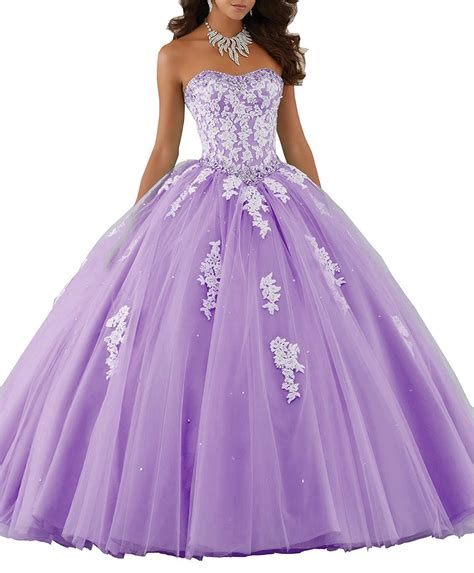 Whether you're wanting to rock a bright purple or blue quinceañera dress with bold sequins or are wishing for a delicate pale pink or aqua blue. Lisa Elegant Long Lace Prom Dreses Ball Gown Beaded ...