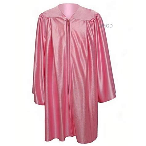 Pink Shiny Primary Graduation Gown And Cap Mera Convocation