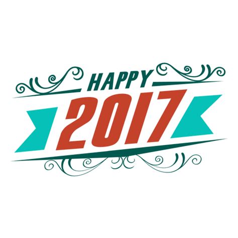 Happy 2017 New Year Badge Label Png And Svg Design For T Shirts