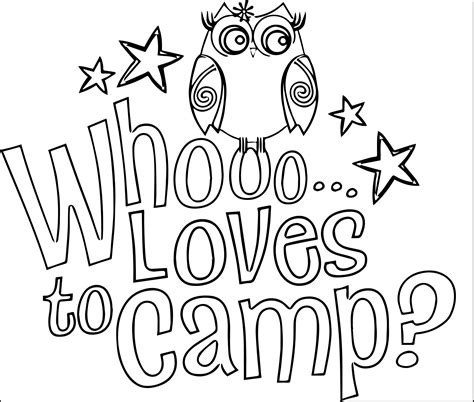 Free Coloring Pages Camping Theme At Getdrawings Free Download