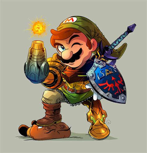 Mario Would Look Like This If He Were Part Link And Part