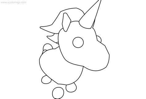 Adopt Me Evil Unicorn Coloring Pages At All1