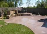 Backyard Landscaping Concrete Pictures