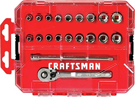Craftsman Socket Set Sae Metric 14 Drive 20piece Cmmt12008