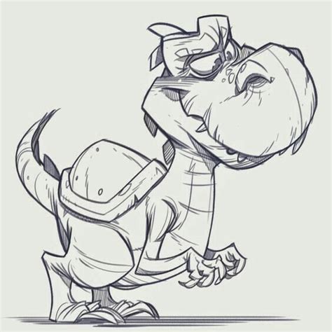 Pin By Rolprikol On Dinosaur Cartoon Sketches Cartoon Character Design Cartoon