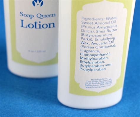 How To Label Lotion Soap Queen