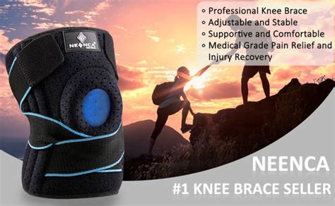 Neenca Knee Brace With Side Stabilizers And Patella Gel Pads Adjustable