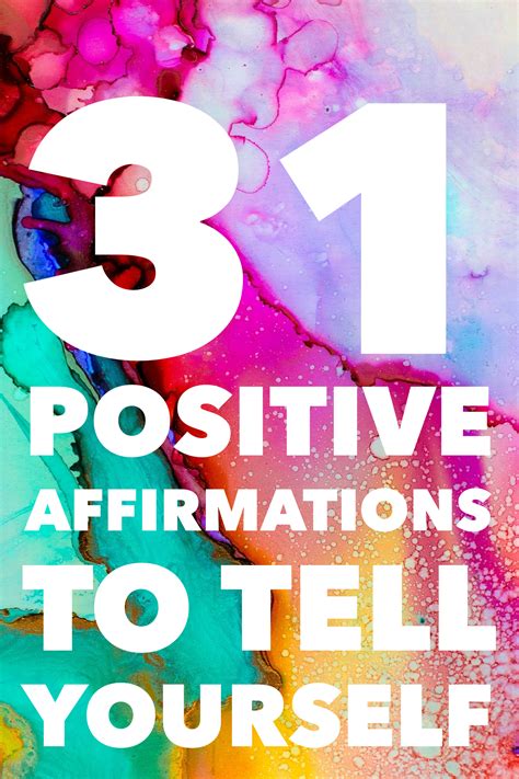 31 Positive Affirmations To Tell Yourself A Thousand Lights