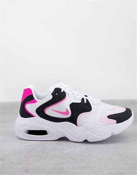 Nike Air Max 2x Trainers In White And Pink Asos