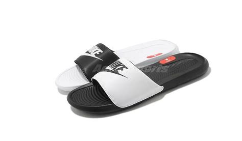 Nike Men S Victori One Slide Mix White Black Sandal Dd Uk