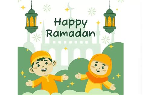 18 Poster Ramadhan Anak 2023 Untuk Sd Atau Tk Yang Lucu Simple Dan