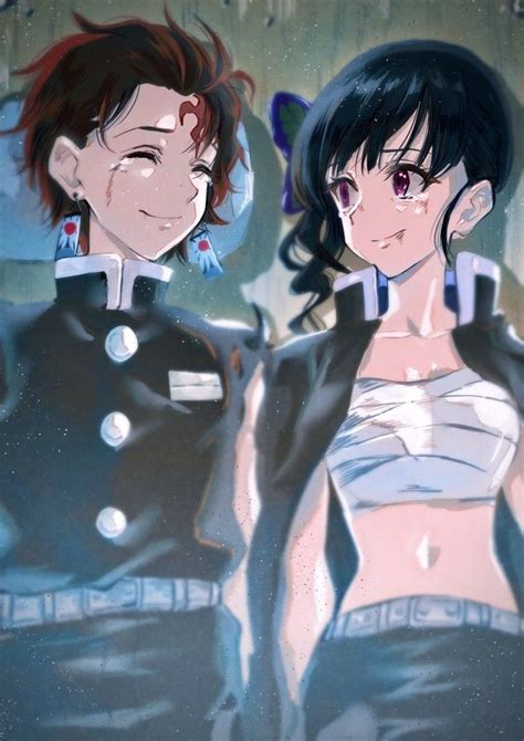 Tanjirou X Kanao Artesanías De Anime Anime Romance Arte De Anime